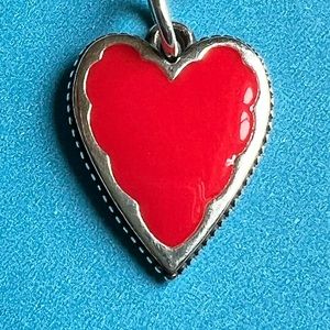 James Avery Enamel Red Heart Charm